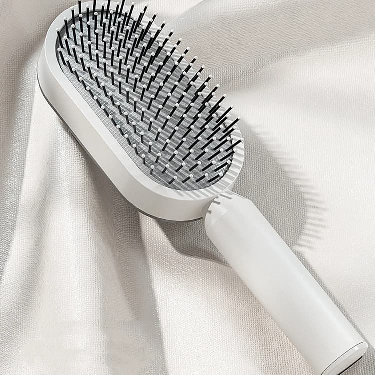 One-Click Clean Hairbrush